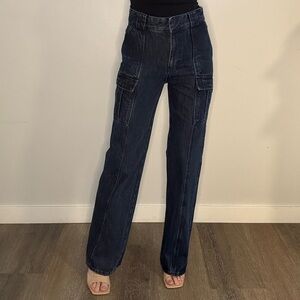 Women's Black Cargo Jeans